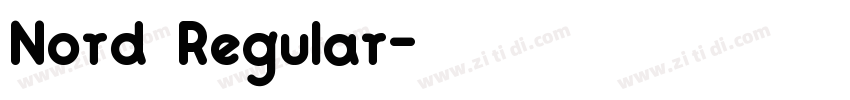 Nord Regular字体转换